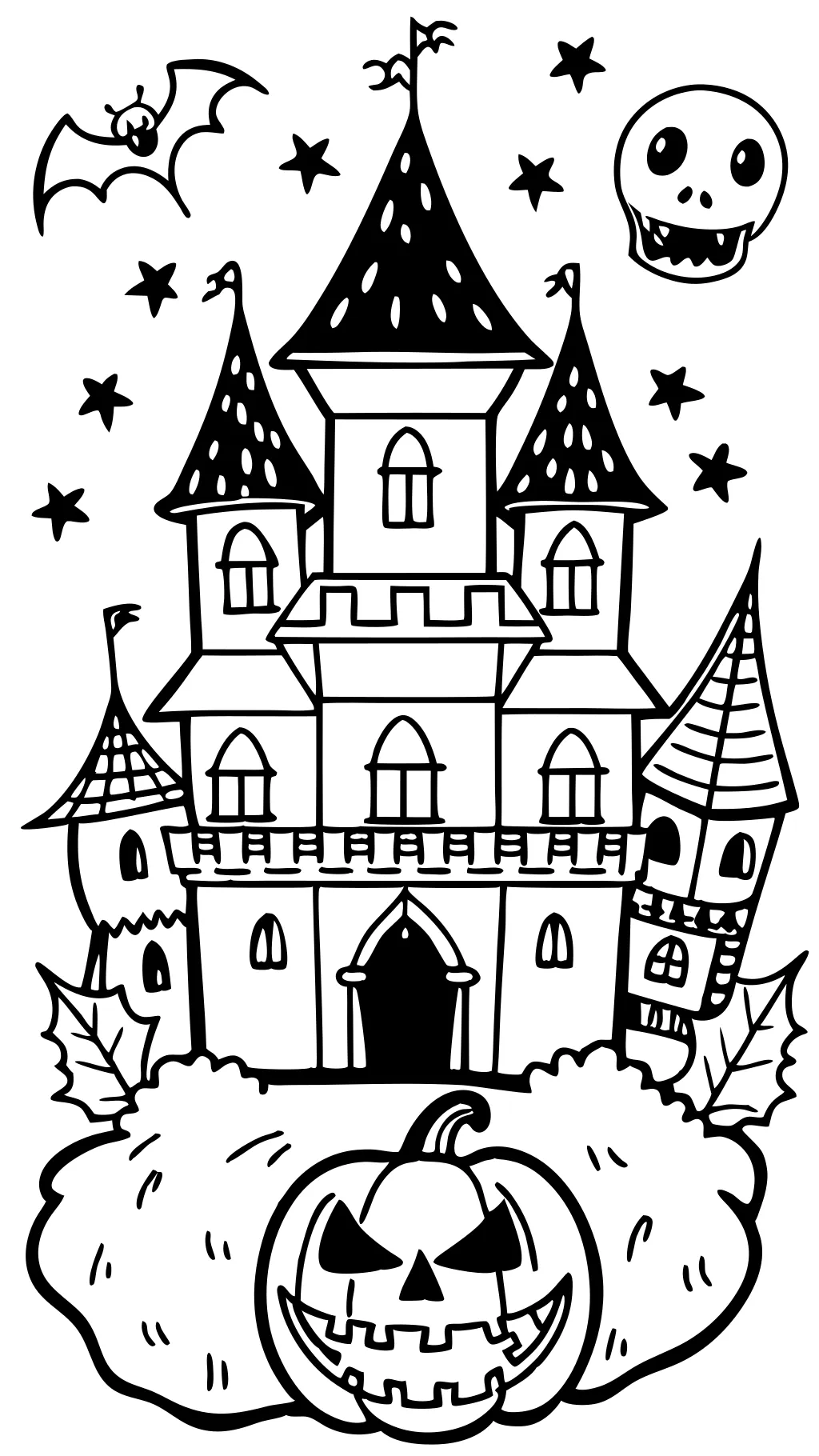 spooky halloween coloring pages for adults